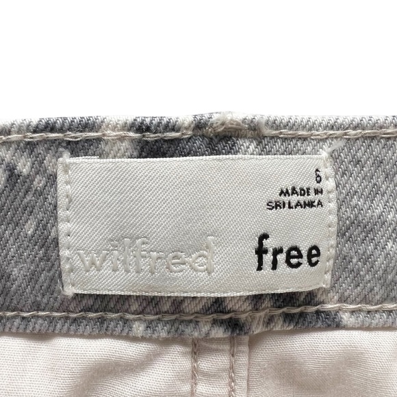 Aritzia Wilfred Free Kelsey Python Denim Mini Skirt | 6 - Picture 4 of 5